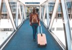 a woman traveling to canada
