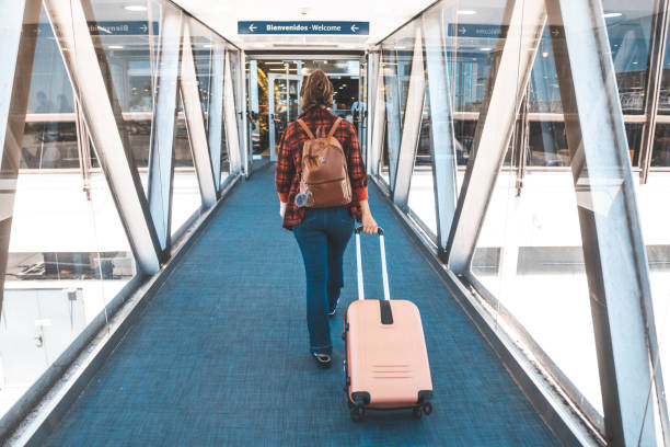 a woman traveling to canada